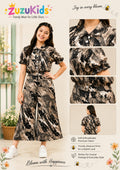 ZuzuKids Girls Trendy Abstract Premium Co-ord Set