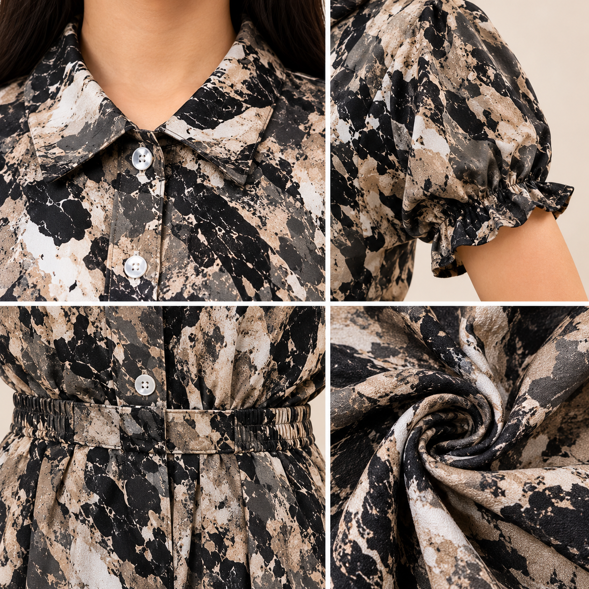 ZuzuKids Girls Trendy Abstract Premium Co-ord Set